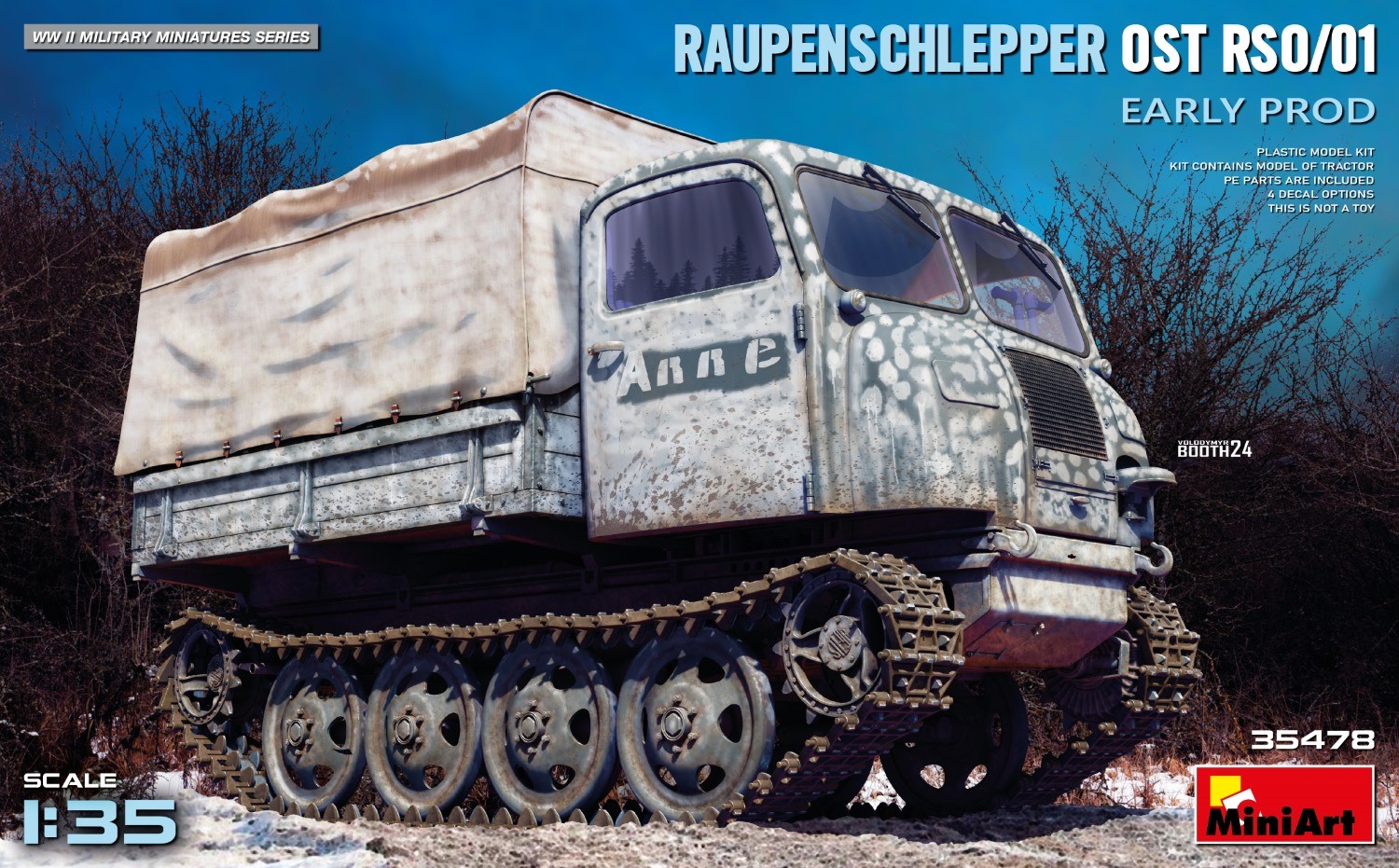 MiniArt 35478 1:35 Raupenschlepper Ost RSO/01. Erken Üretim