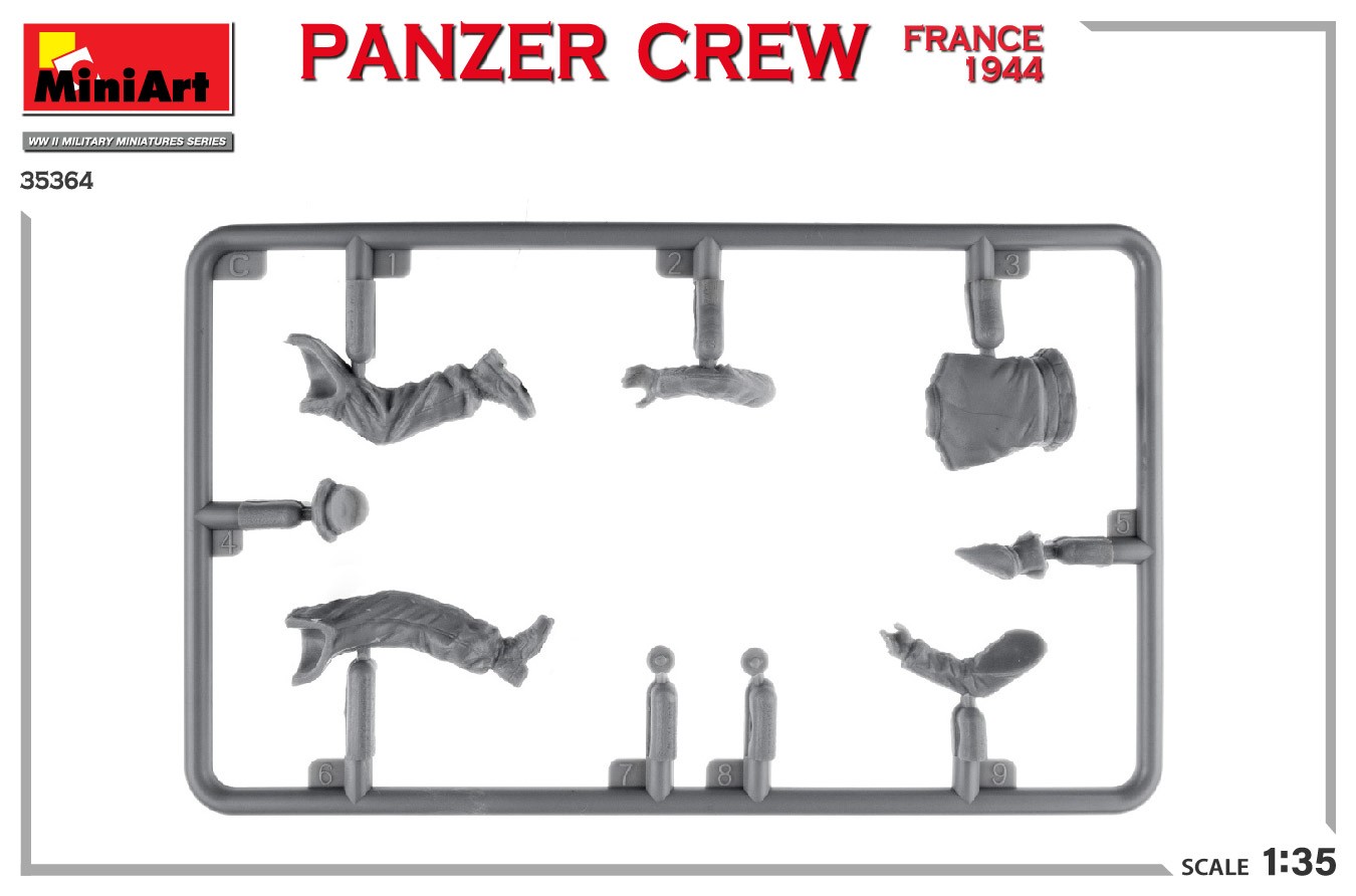 MiniArt 35364 1:35 Panzer Mürettebatı. Fransa 1944