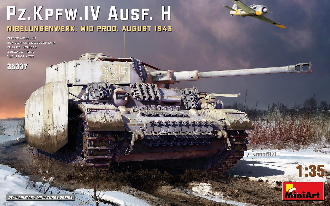 MiniArt 35337 1:35 Pz. Kpfw. IV Ausf. H Nibelungenwerk. Mid Prod. (Ağustos 1943)