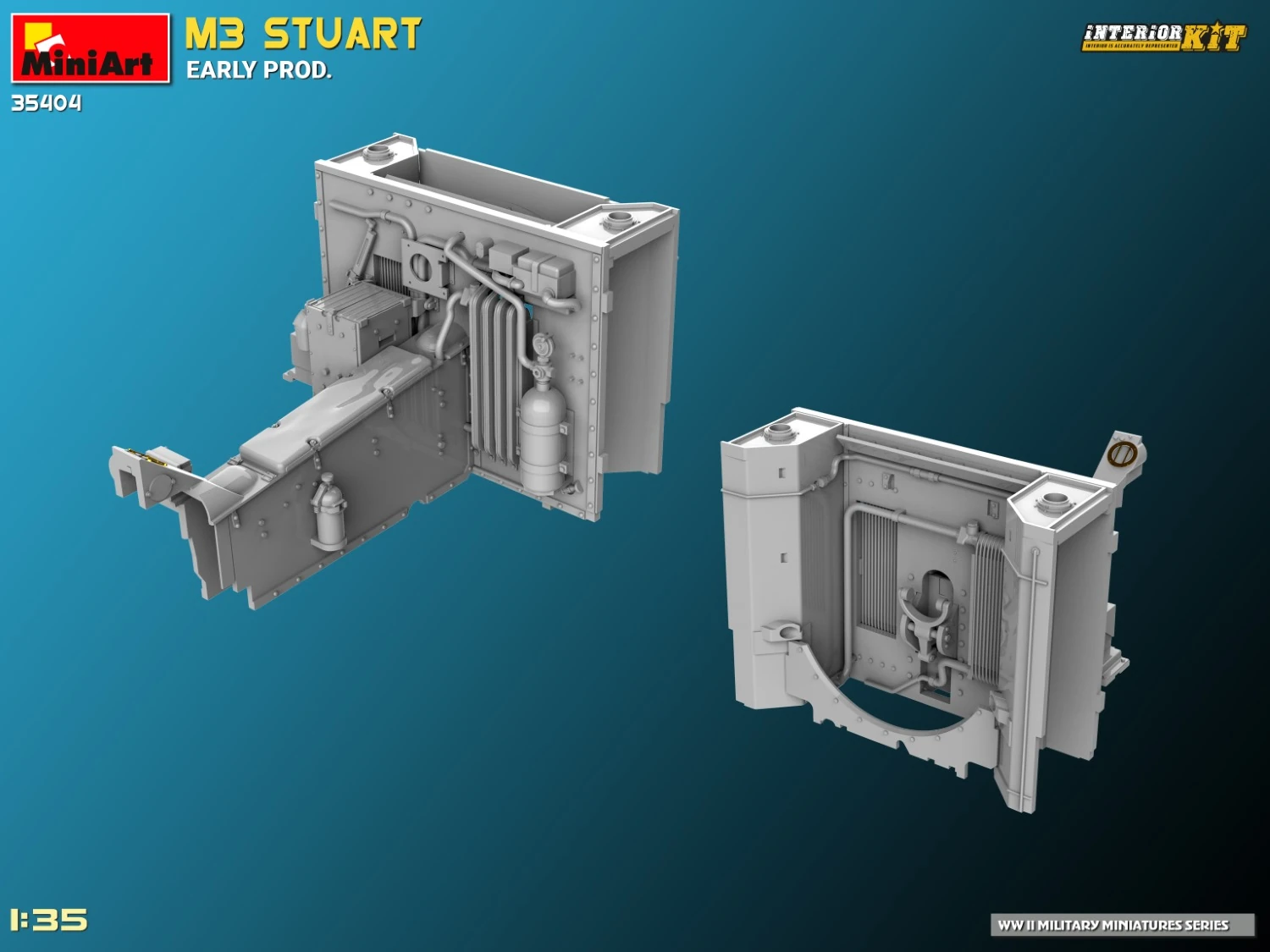 MiniArt 35404 1:35 M3 Stuart Early Prod. Interior Kit