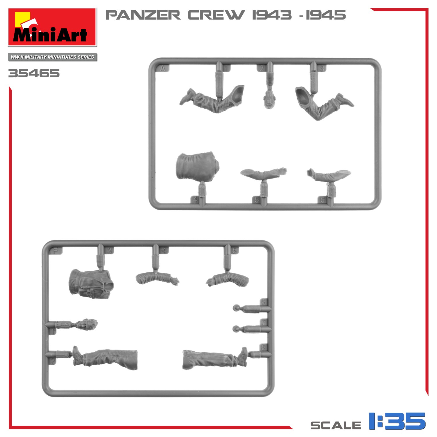 MiniArt 35465 1:35 1:35 Panzer Mürettebatı (1943-1945)