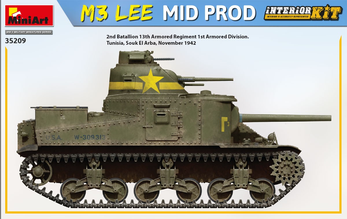 MiniArt 35209 1:35 M3 Lee Mid. Production Interior Kit