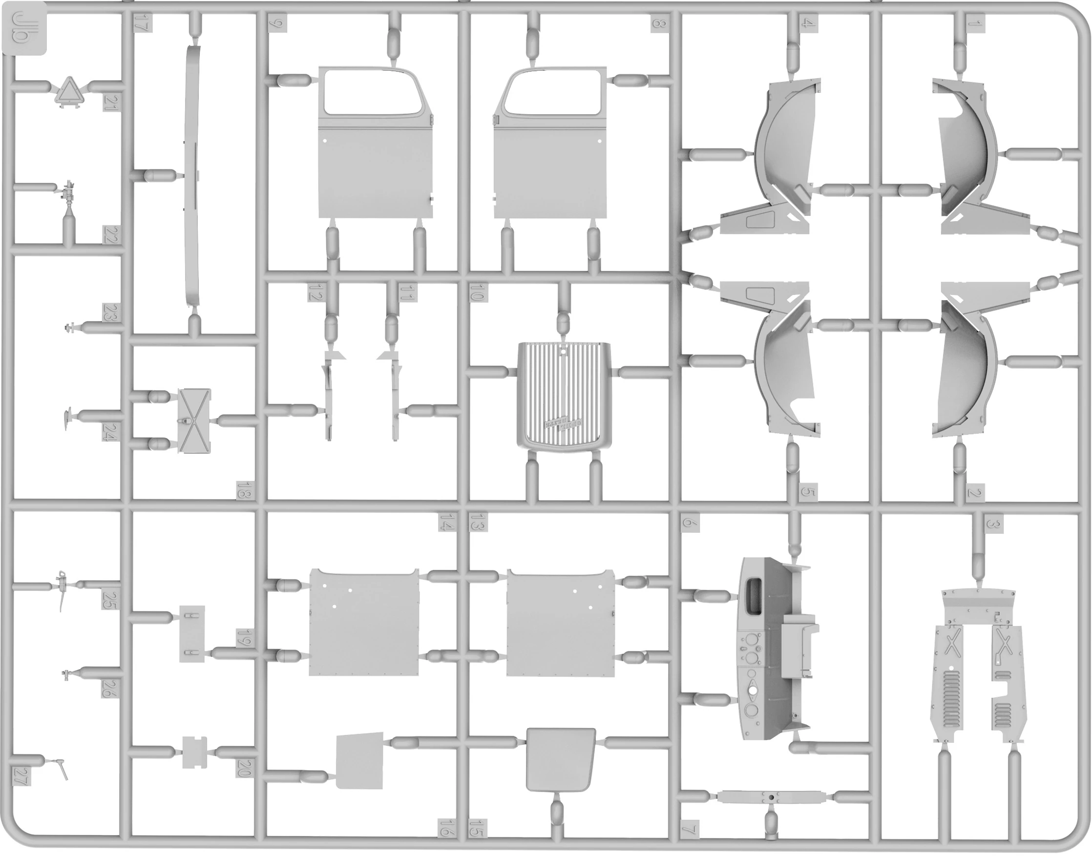 MiniArt 53037 1:35 Feldkuche Auf 3,6-36S 3t. LKW PmQ600-Tipi
