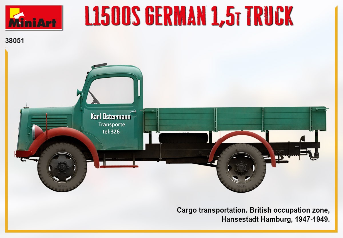 MiniArt 38051 1:35 L1500S Alman 1,5T Kamyon