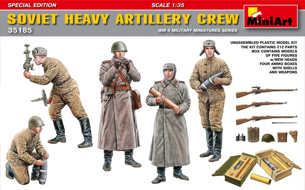 MiniArt 35185 1:35 Sovyet Ağır Top Mürettebatı