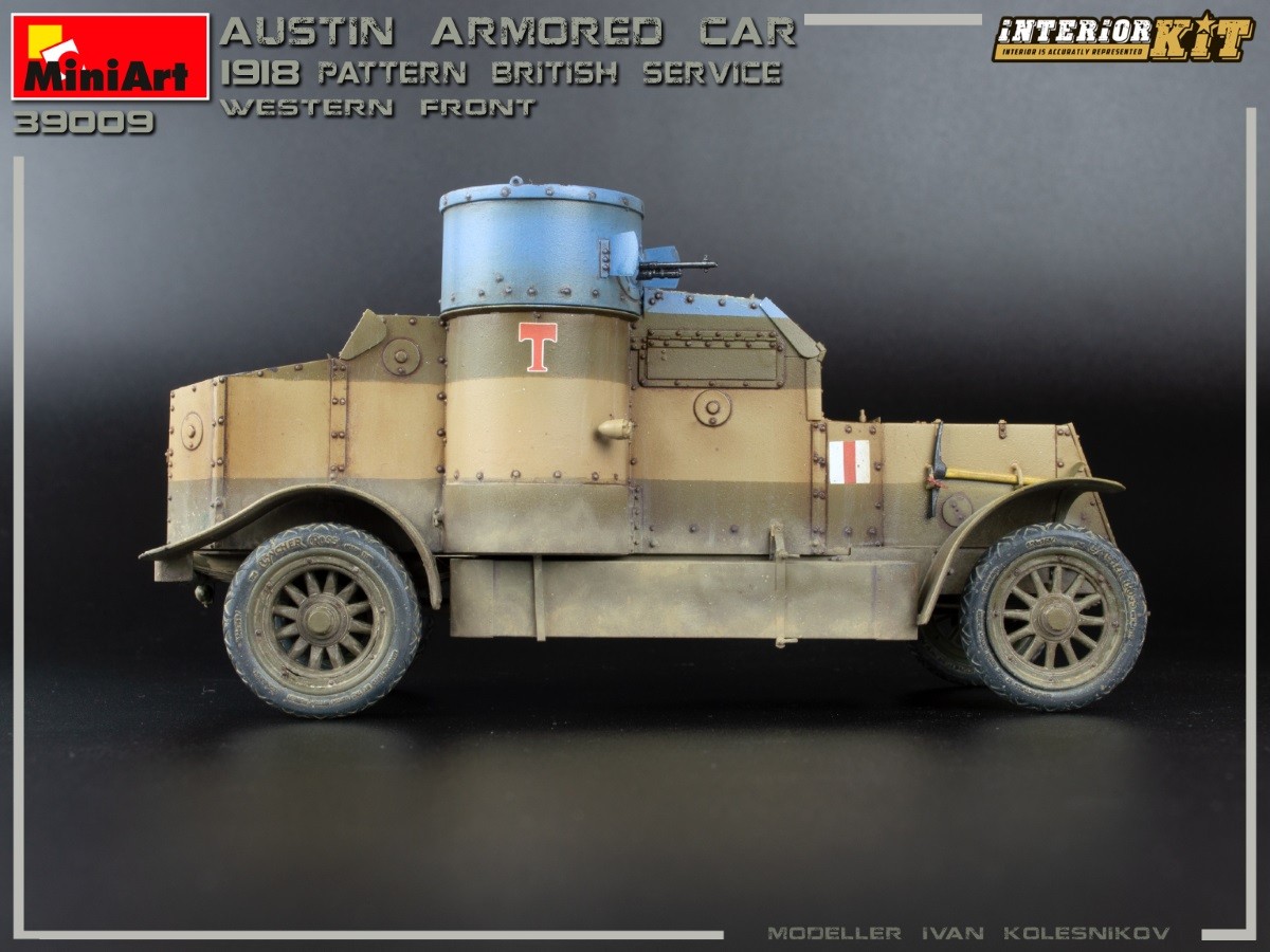 MiniArt 39009 1:35 Austin Zırhlı Araç 1918 Model. İngiliz servisi-Batı-Interior Kit