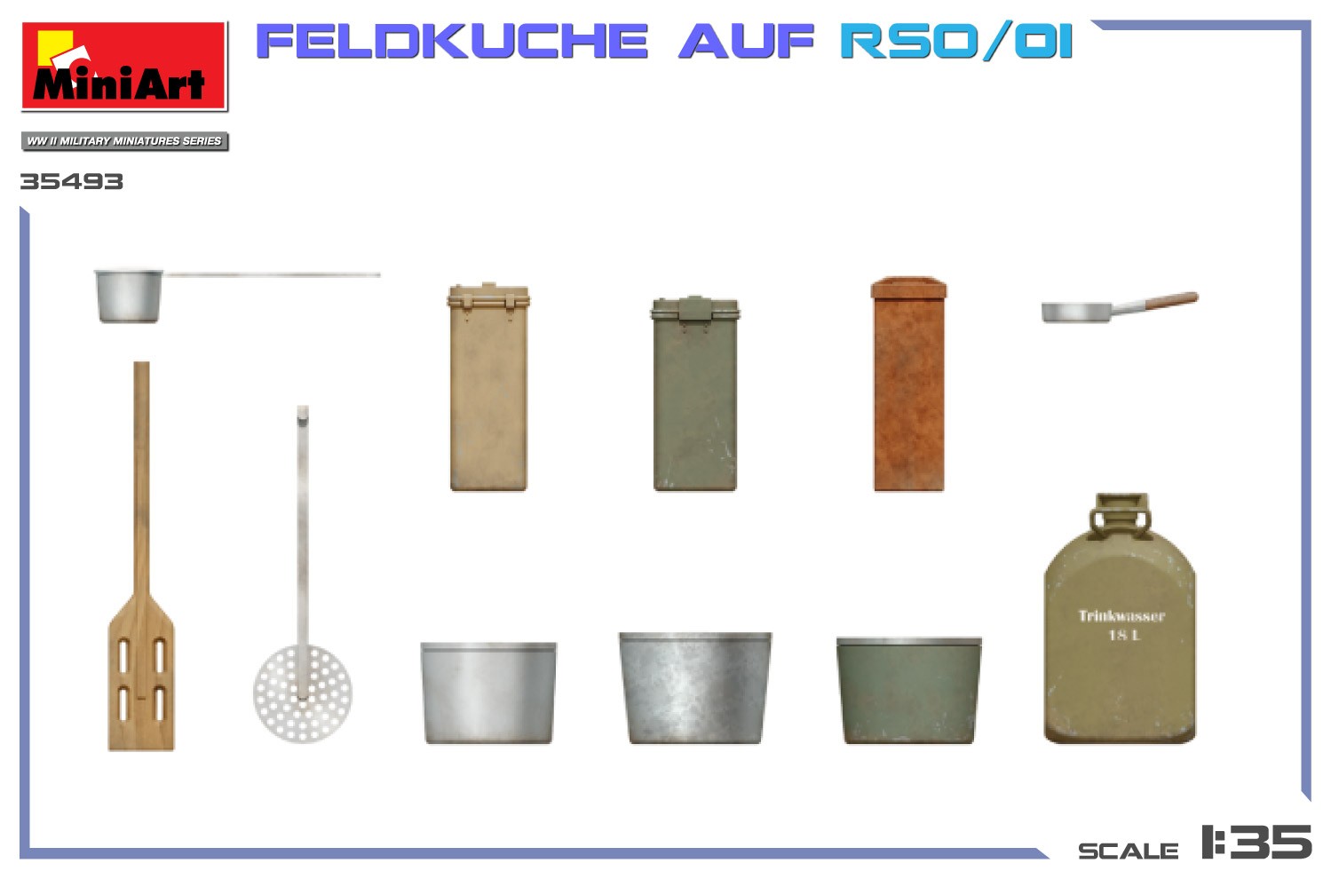 MiniArt 35493 1:35 Feldkuche Auf RSO/01 Maket