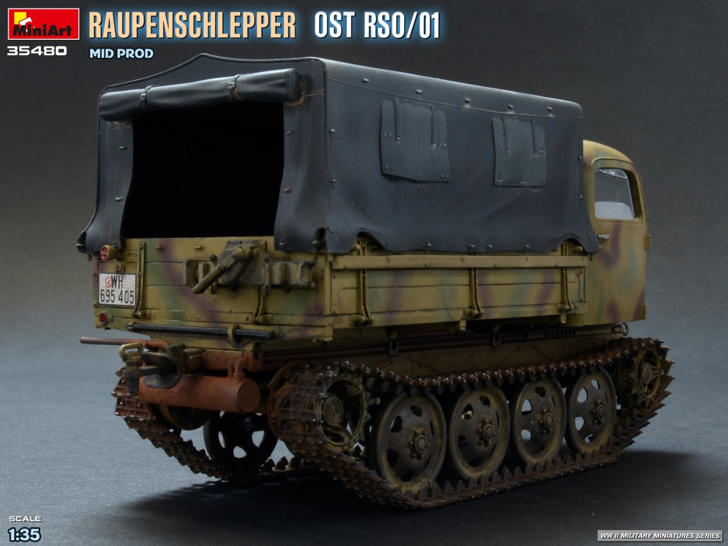 MiniArt 35480 1:35 Raupenschlepper Maketi Ost RSO/01. Ara Üretim