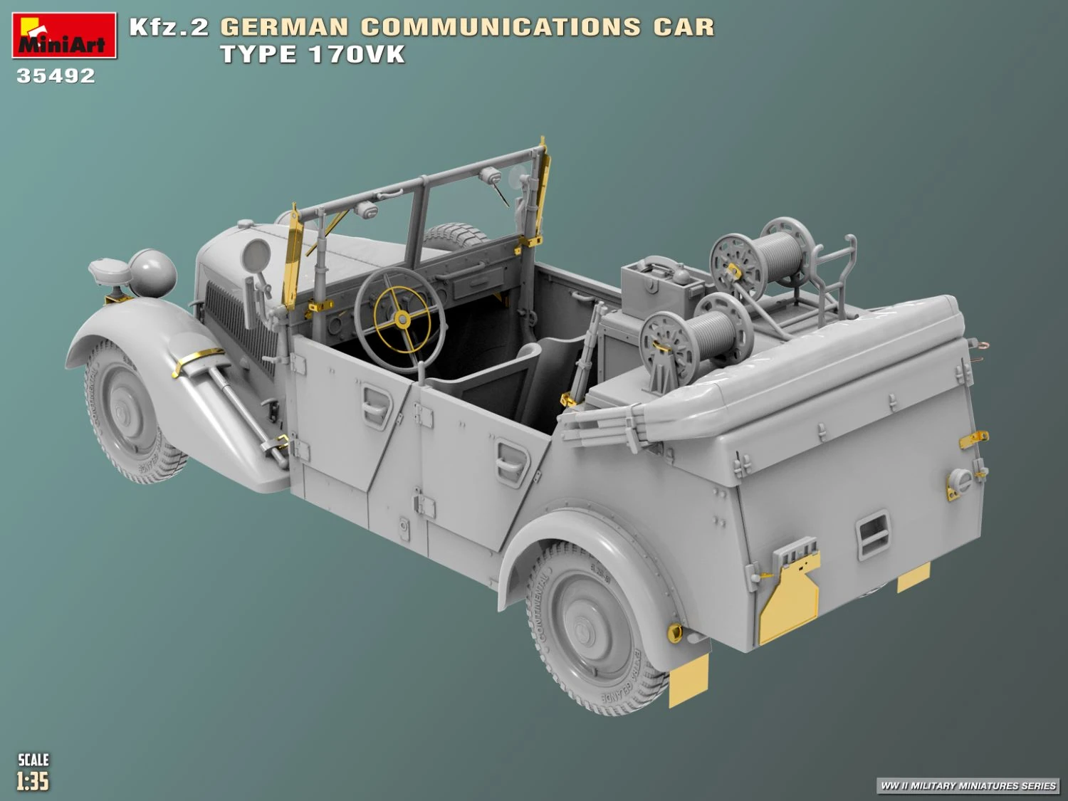 MiniArt 35492 1:35 Kfz.2 Alman Muhabere Aracı Model 170Vk
