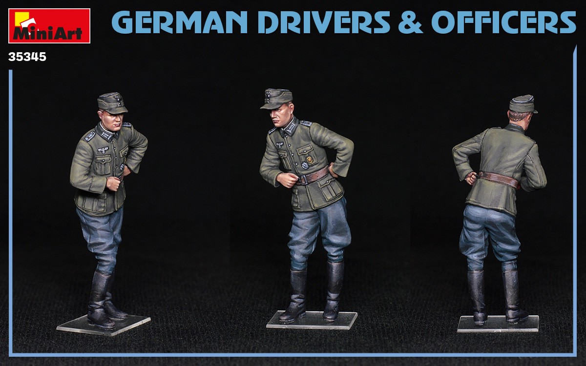MiniArt 35345 1:35 Alman Şoför ve Memurlar