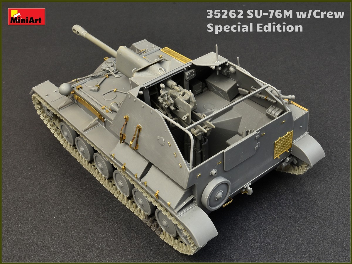 MiniArt 35262 1:35 SU-76M. Mürettebat ile birlikte. Özel Üretim