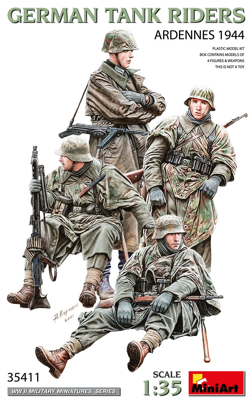 MiniArt 35411 1:35 1:35 Alman Tank Sürücüleri (Ardenler 1944)