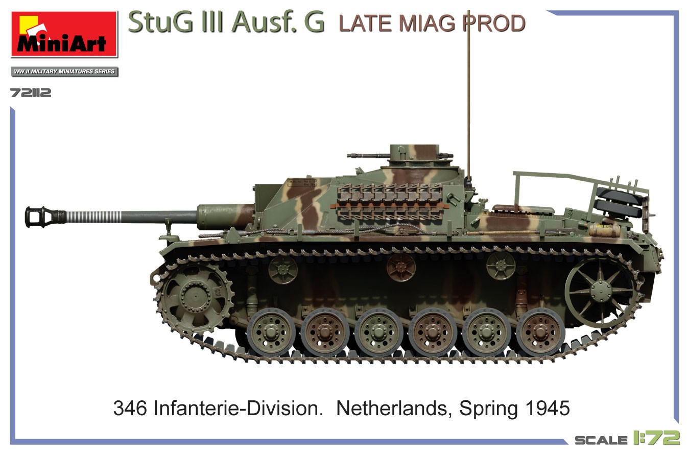MiniArt 72112 1:72 StuG III Ausf. G Son Miag Üretimi Tank Maketi