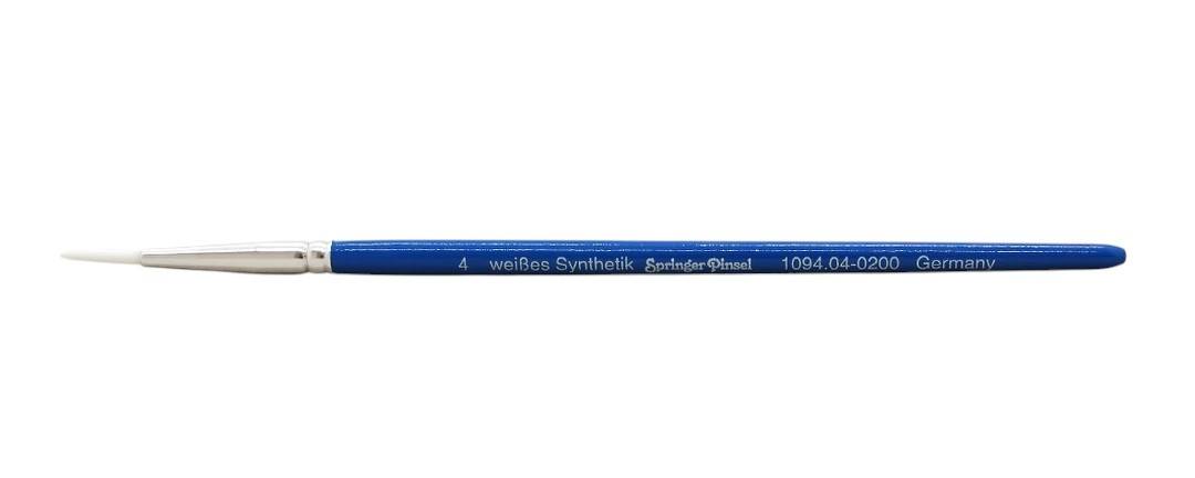 Springer Pinsel Hobbypinsel Sentetik Beyaz Kıllı Fırça 04