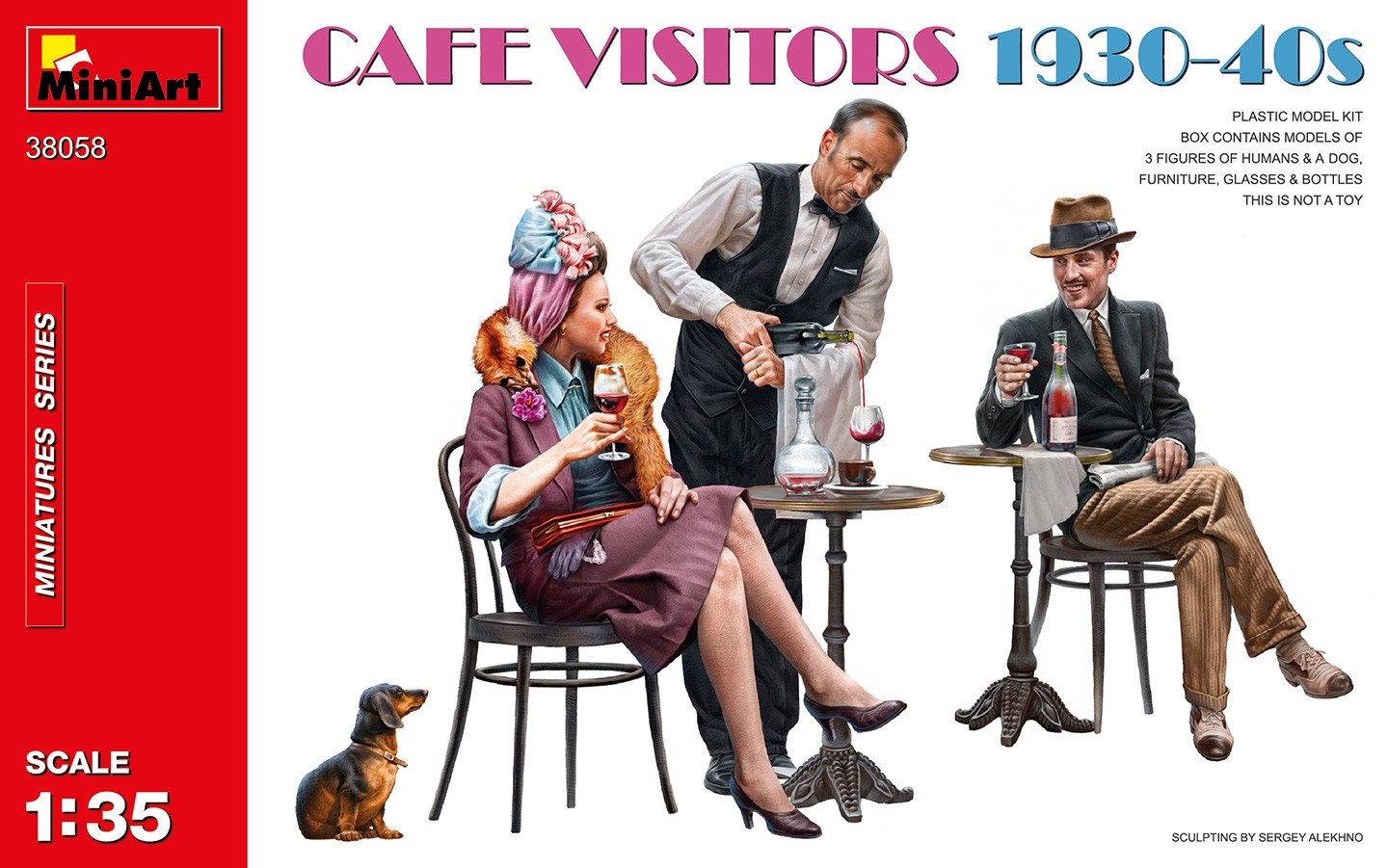 MiniArt 38058 1:35 Kafe Ziyaretçileri (1930-40'lar)