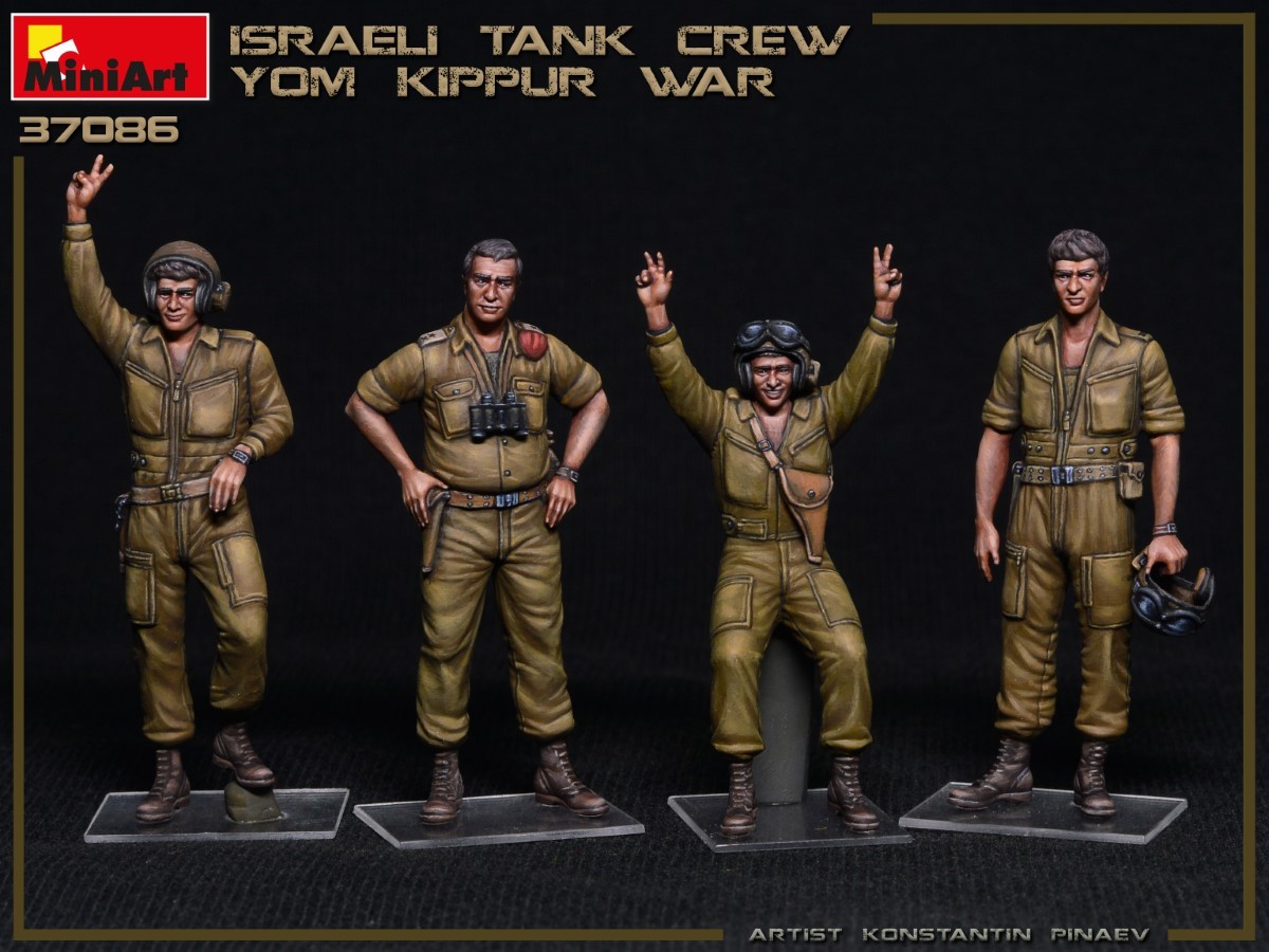 MiniArt 37086 1:35 İsrail Tank Mürettebatı Yom Kippur Savaşı