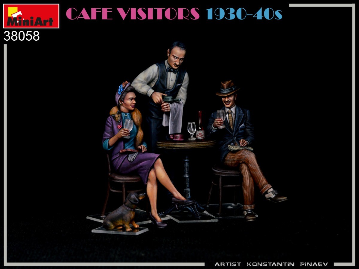 MiniArt 38058 1:35 Kafe Ziyaretçileri (1930-40'lar)