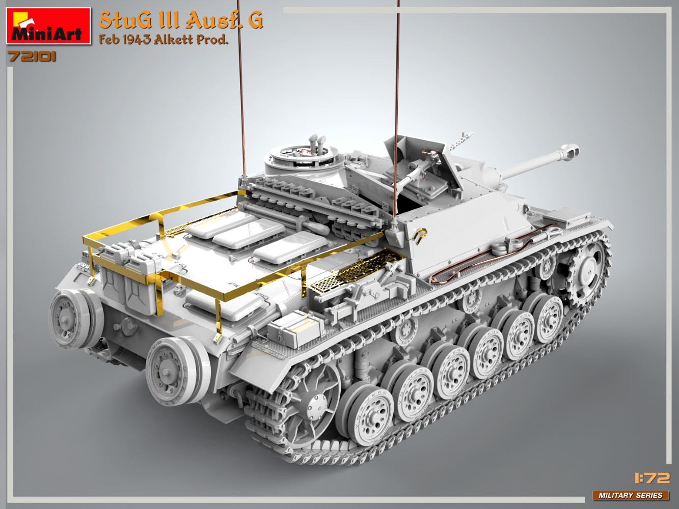 MiniArt 72101 1:72 1:72 StuG III Ausf. G Şubat 1943 Üretimi
