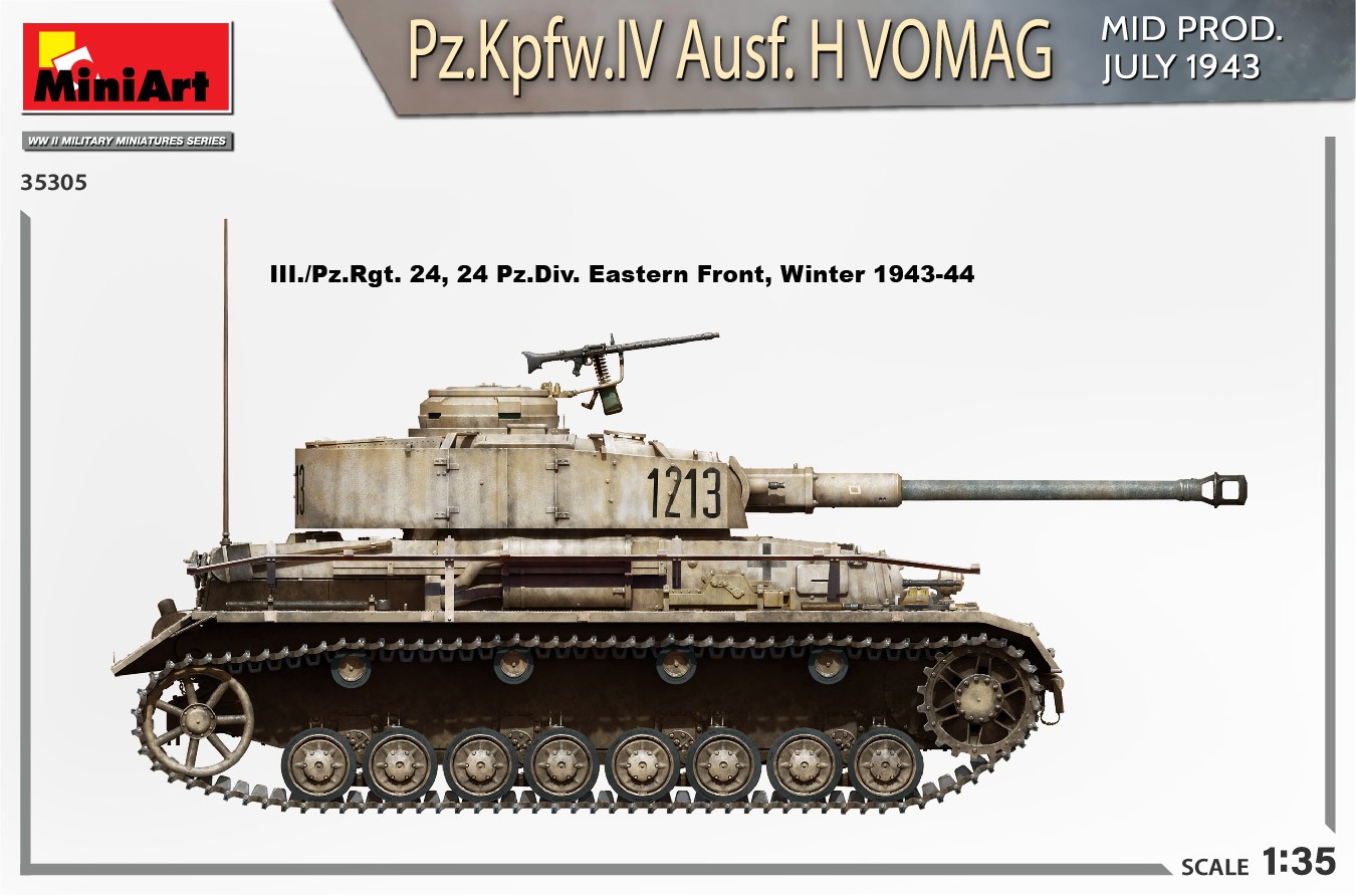 MiniArt 35305 1:35 Pz. Kpfw. IV Ausf. H Vomag. Mid Prod. (Temmuz 1943) Interior Kit