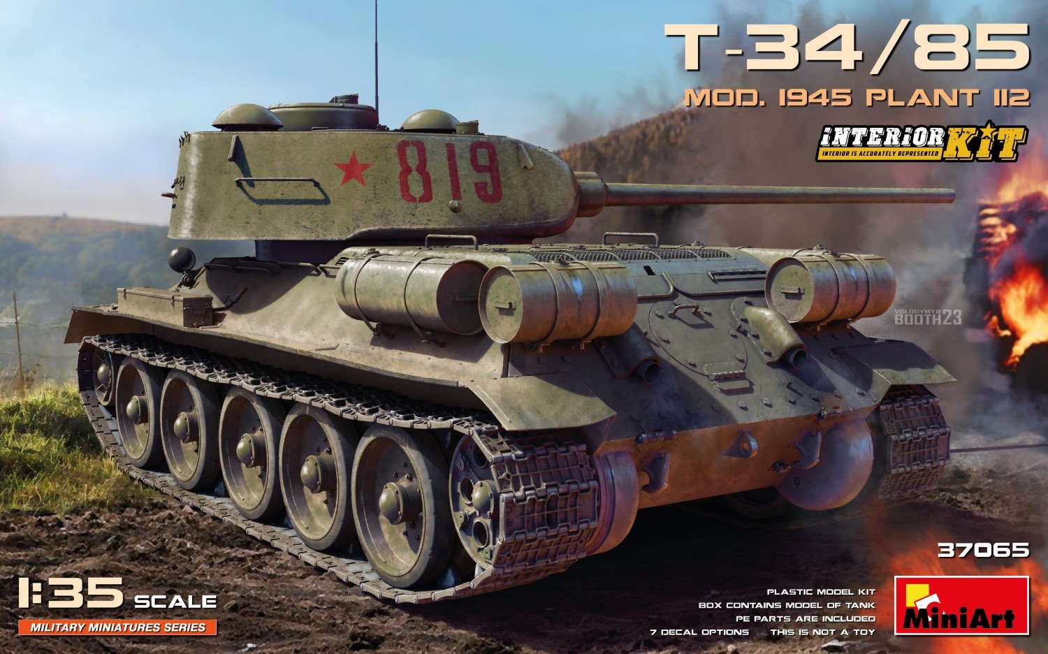 MiniArt 37065 1:35 1:35 T-34-85 Mod 1945 Plant 112 Interior Kit
