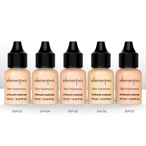 Elementwo Skin Harmony Airbrush Makeup 5x10ml SHF-1 Fair-Medium Fondöten Kiti