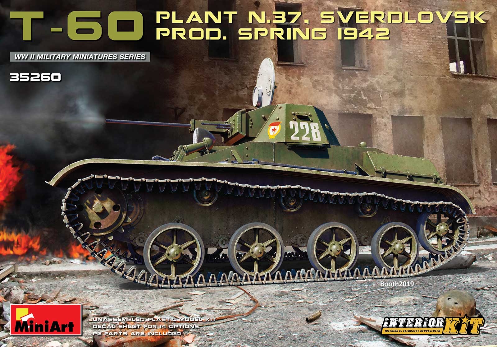 MiniArt 35260 1:35 T-60 (Plant No.37) Prod. Spring 1942 Interior Kit