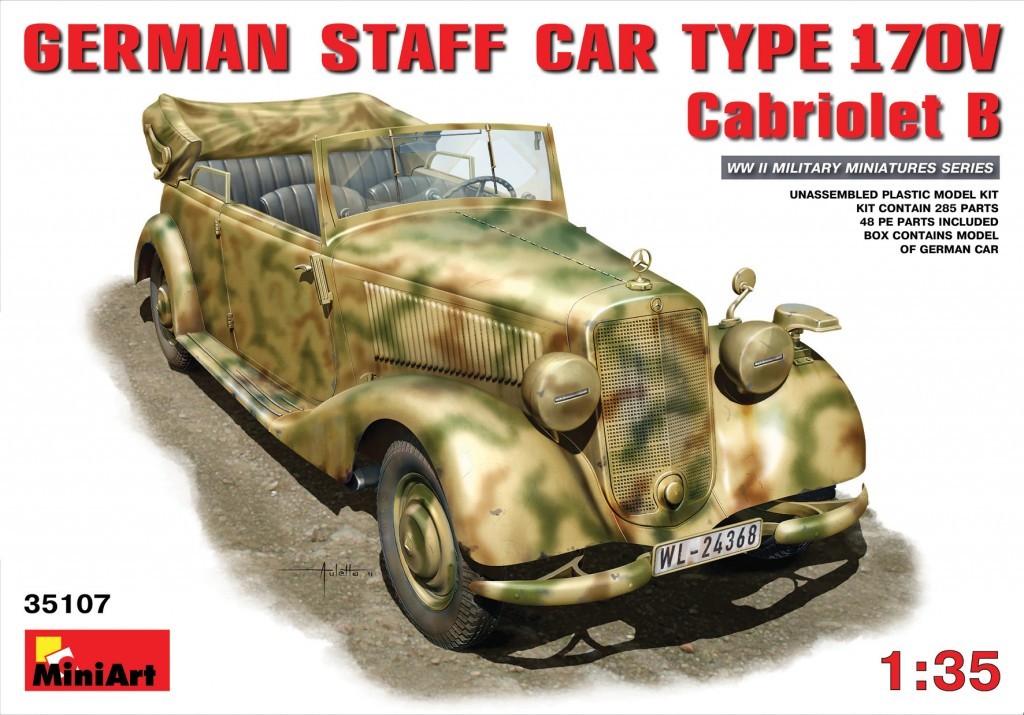 MiniArt 35107 1:35 Alman Personel Aracı MB 170V. Cabriolet.