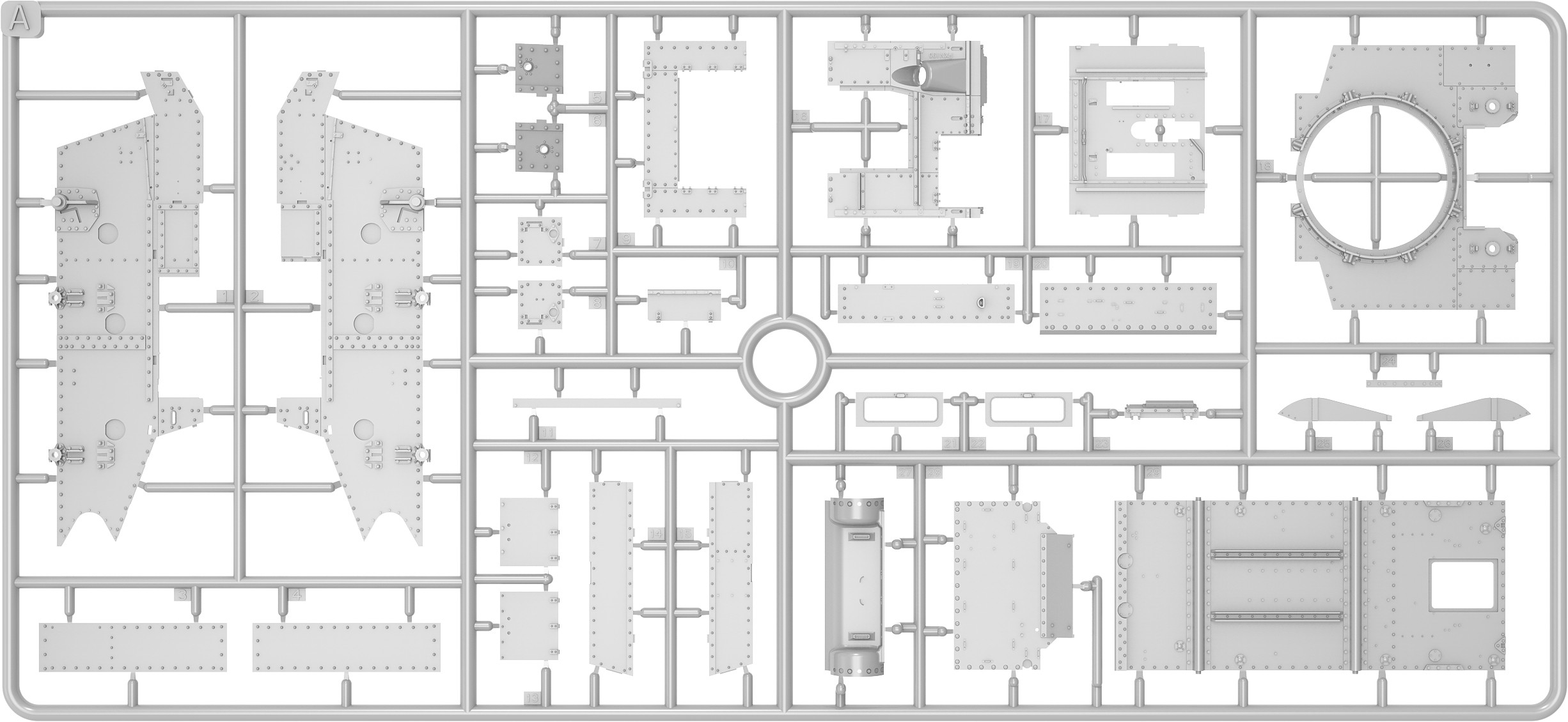 MiniArt 35401 1:35 1:35 M3 Stuart İlk Üretim Interior Kit