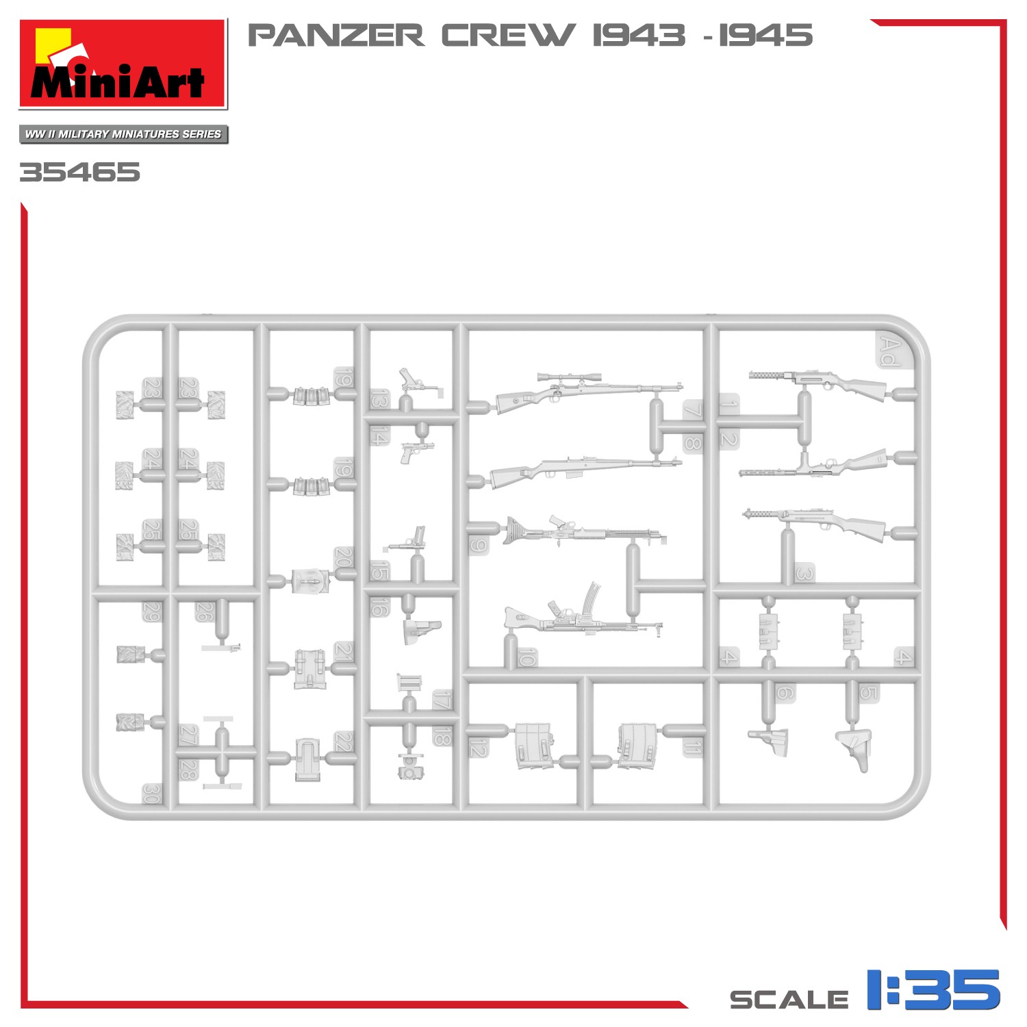 MiniArt 35465 1:35 1:35 Panzer Mürettebatı (1943-1945)