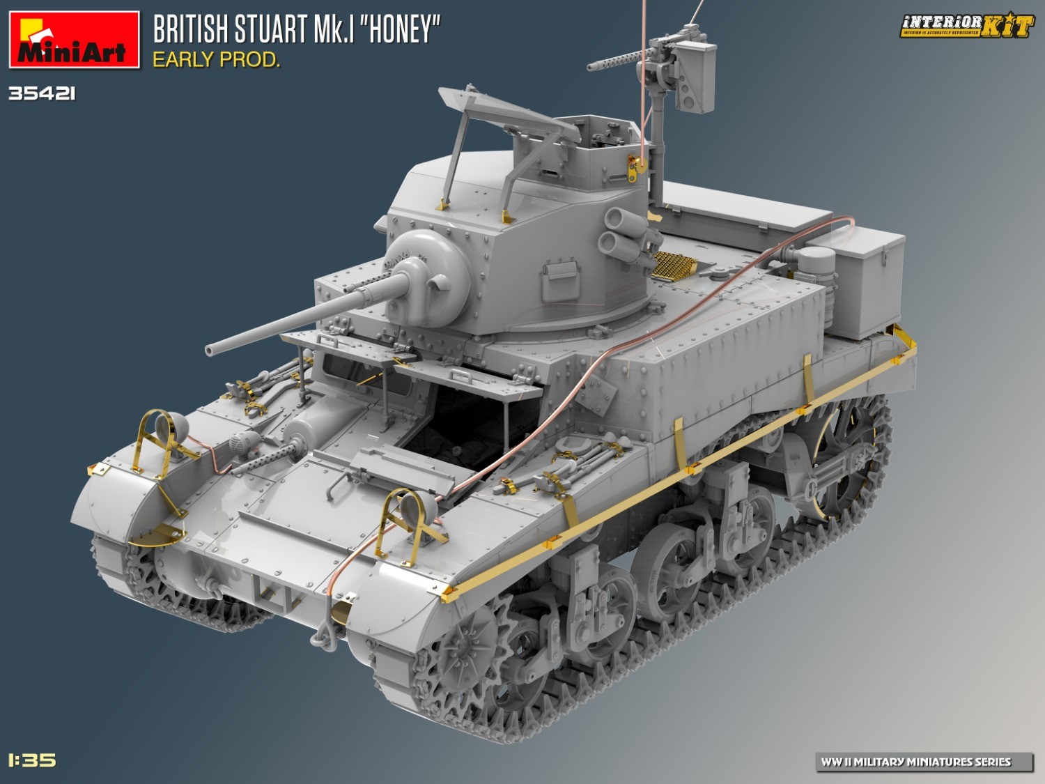 MiniArt 35421 1:35 İngiliz Stuart Mk.I "Honey" Erken Üretim. Interior Kit