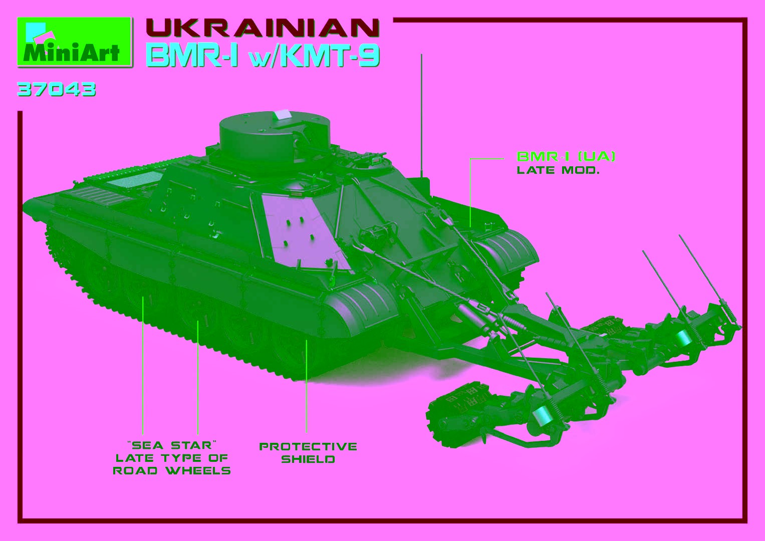 MiniArt 37043 1:35 Ukrayna BMR-1 w/KMT-9