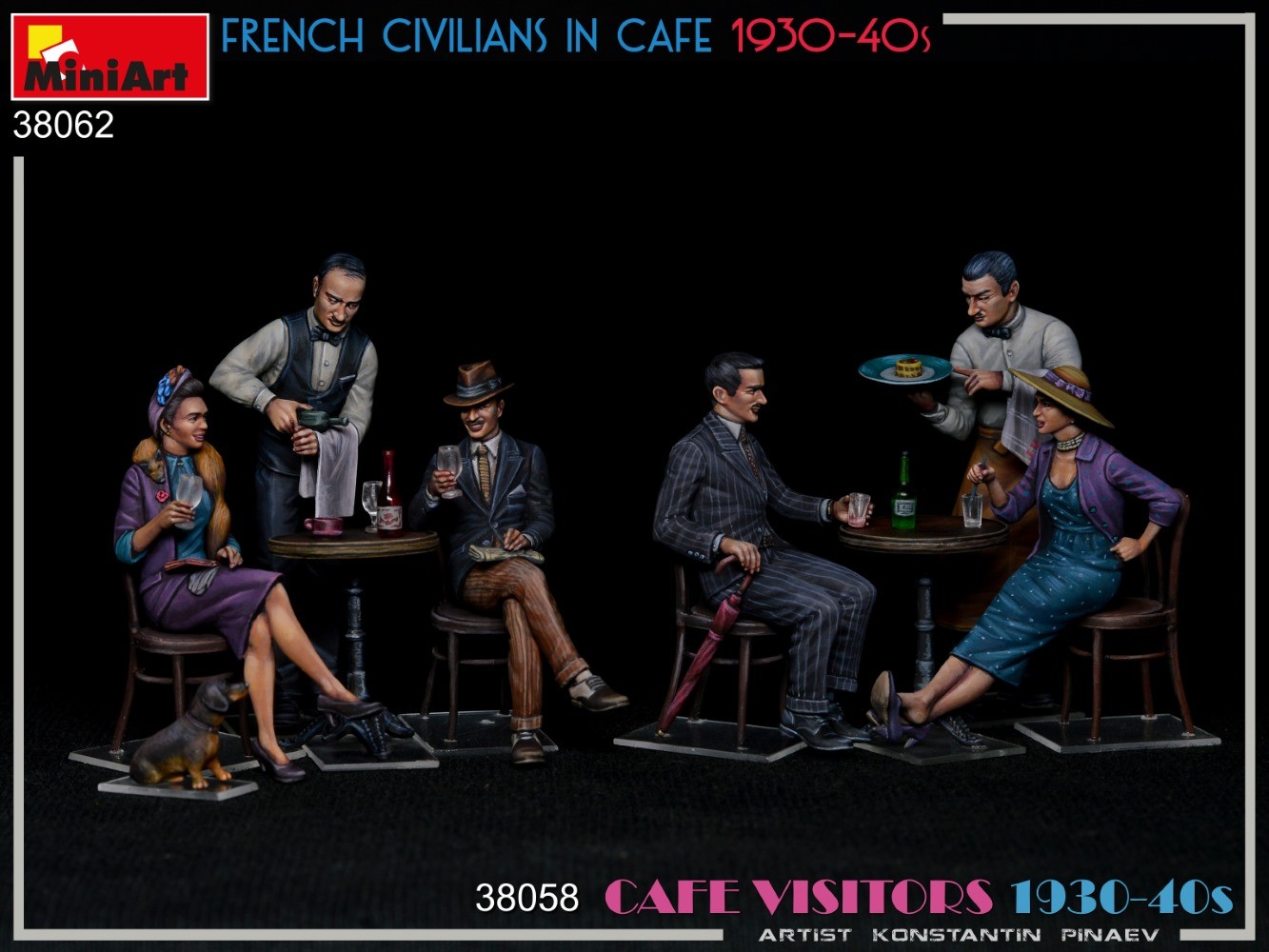 MiniArt 38062 1:35 Kafedeki Fransız Siviller 1930-40'lar