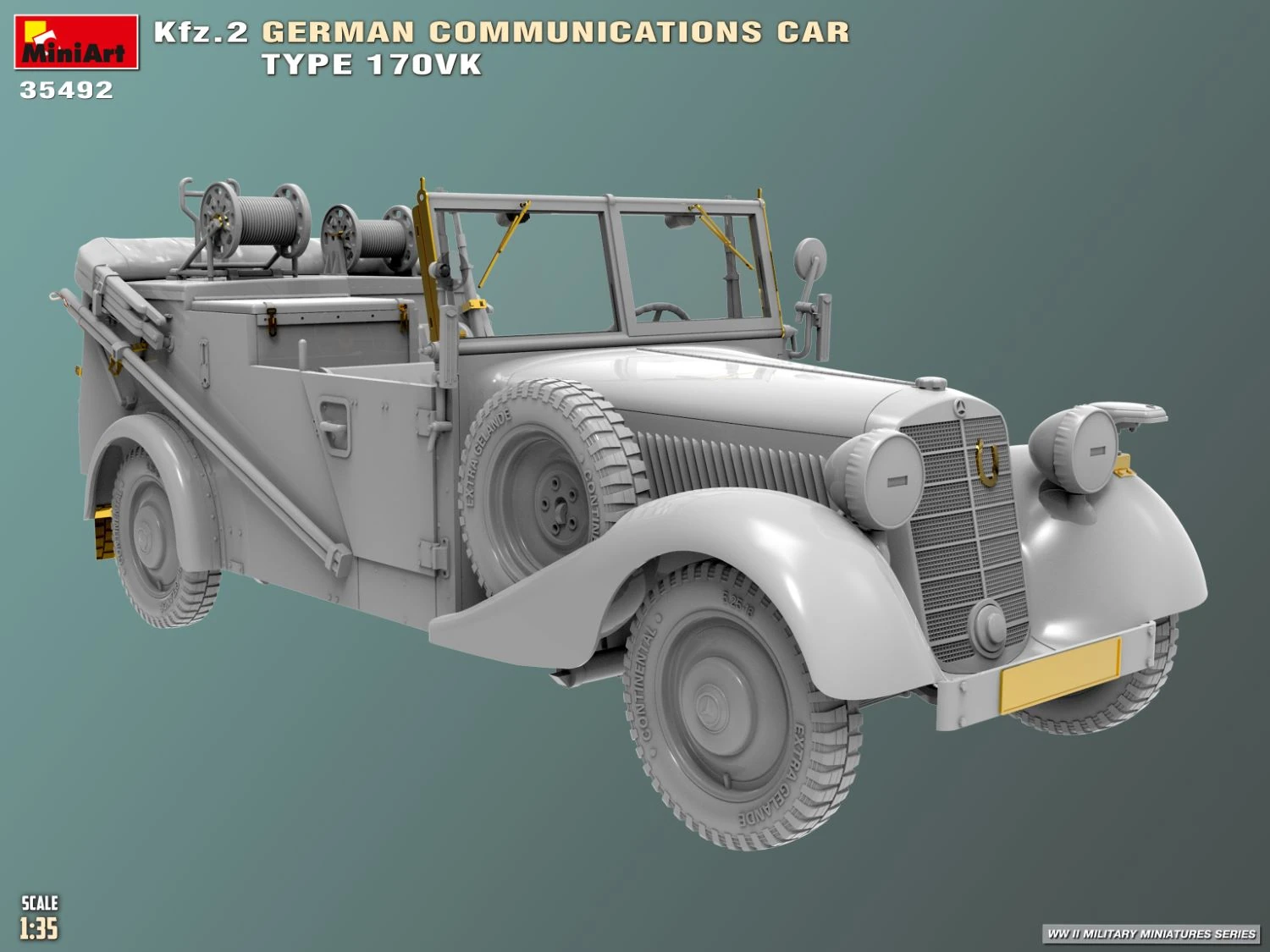 MiniArt 35492 1:35 Kfz.2 Alman Muhabere Aracı Model 170Vk