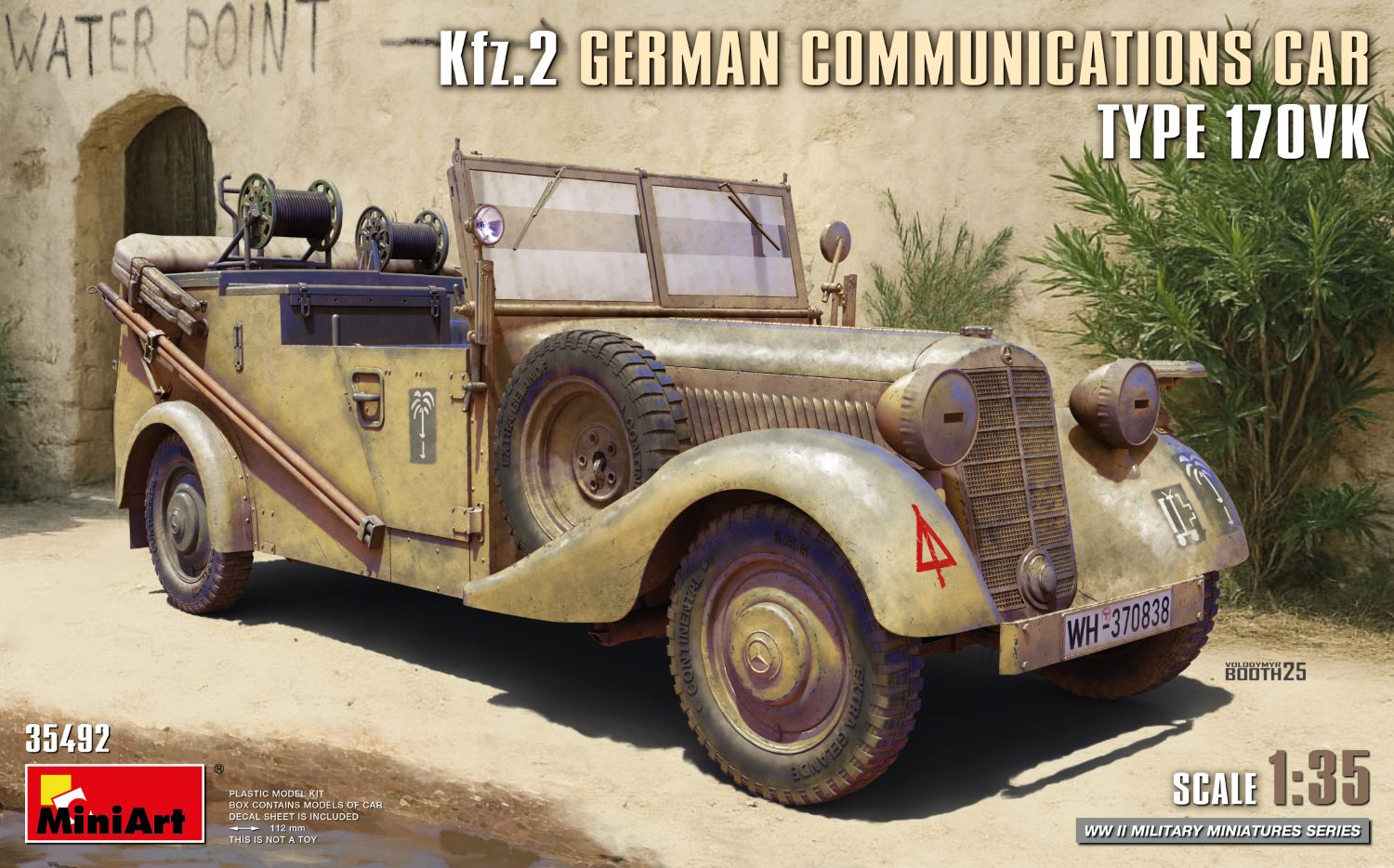 MiniArt 35492 1:35 Kfz.2 Alman Muhabere Aracı Model 170Vk