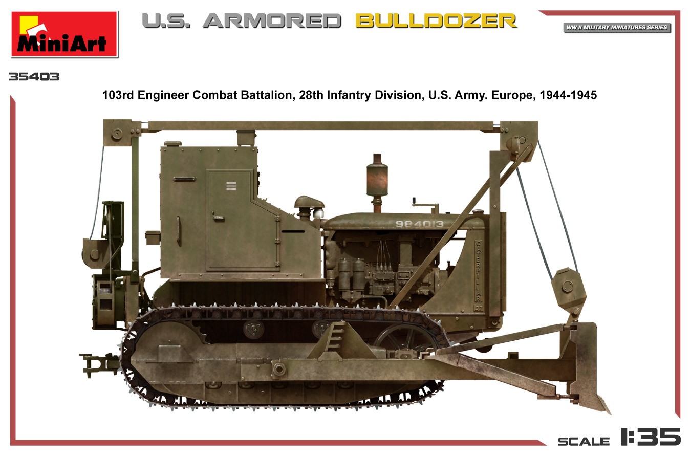 MiniArt 35403 1:35 Amerikan Zırhlı Buldozer