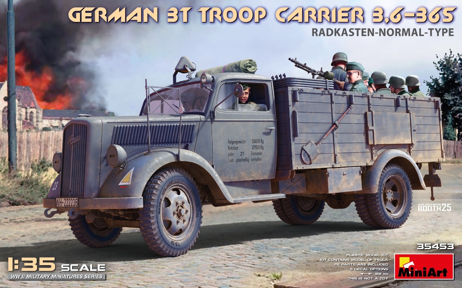 MiniArt 35453 1:35 Alman 3t. Personel Taşıyıcı Kamyon Maketi