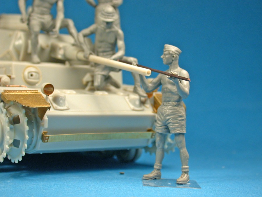 MiniArt 35278 1:35 Alman Tank Mürettebatı Afrika Korps. Özel Üretim