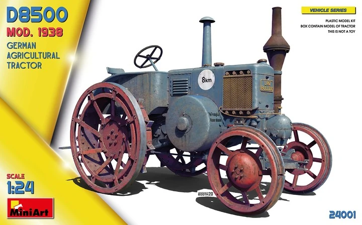 MiniArt 24001 1:24 Alman Tarım Traktörü D8500 1938 Model