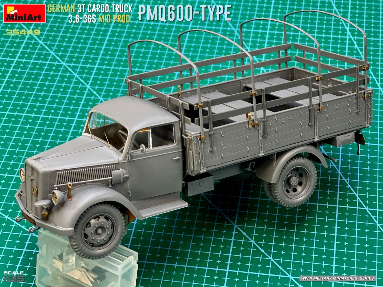 MiniArt 35449 1:35 Alman 3t Yük Kamyonu 3,6-36S Ara Üretim PmQ600-Tipi
