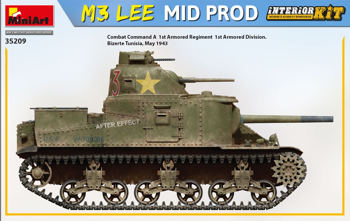 MiniArt 35209 1:35 M3 Lee Mid. Production Interior Kit