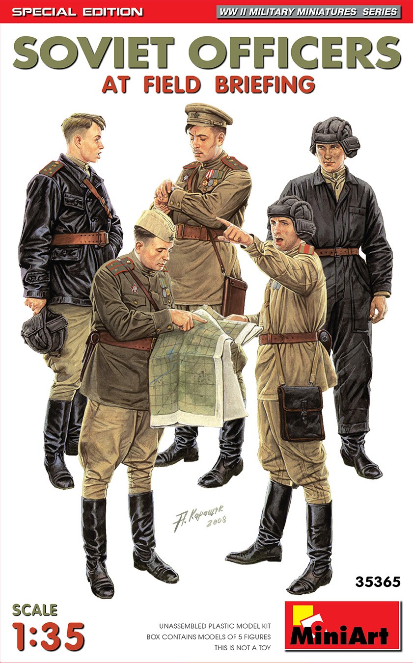 MiniArt 35365 1:35 Saha Briefigindeki Sovyet Görevliler. Özel Üretim
