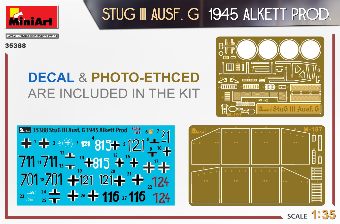 MiniArt 35388 1:35 StuG III Ausf G. 1945 Alkett Prod.