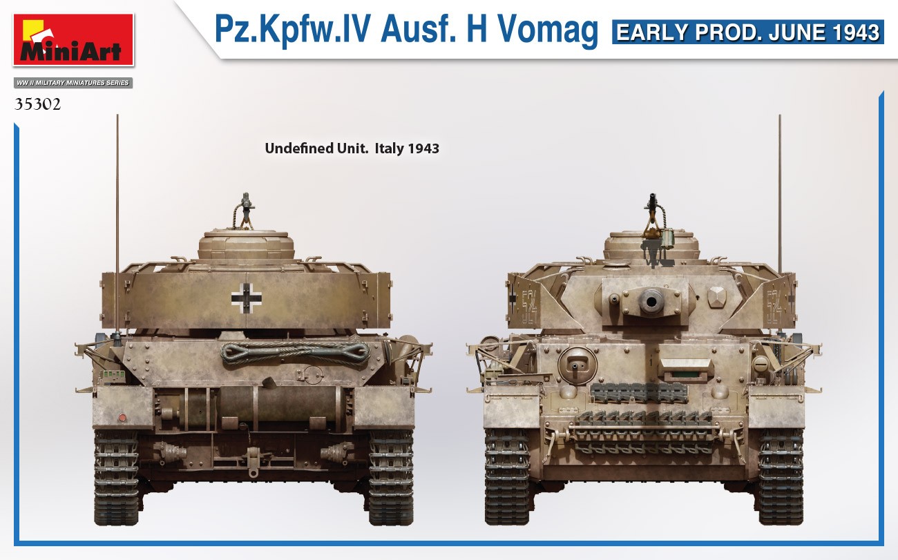 MiniArt 35302 1:35 Pz. Kpfw. IV Ausf. H Vomag İlk Üretim (Haziran 1943)
