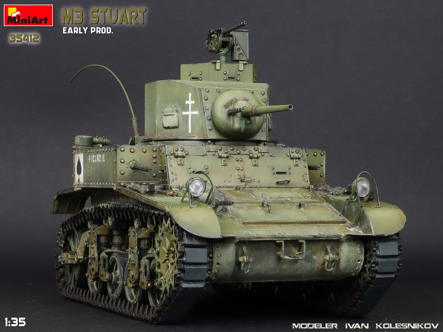 MiniArt 35412 1:35 M3 Stuart. Erken Üretim