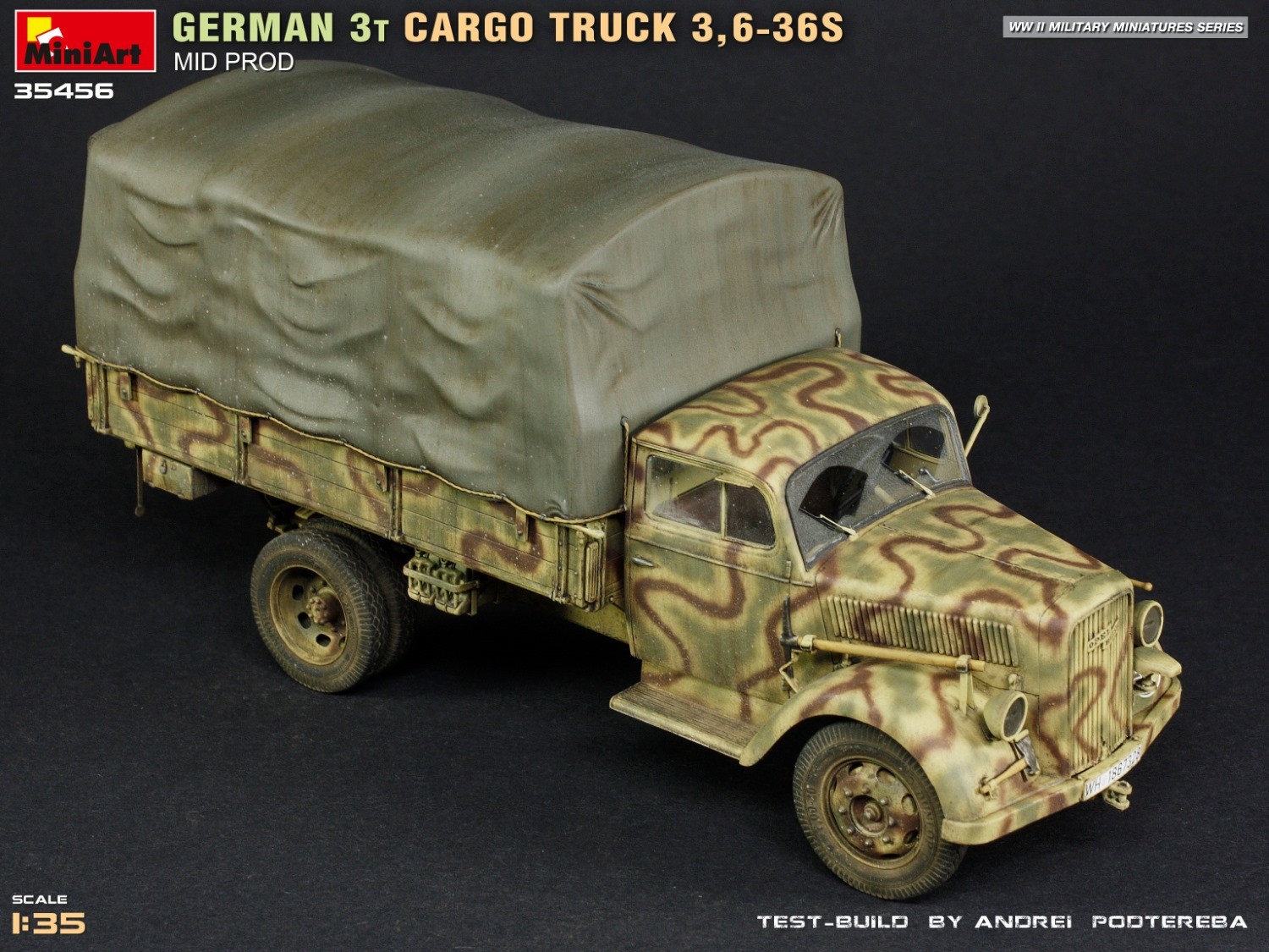 MiniArt 35456 1:35 Alman 3t Yük Kamyonu 3,6-36S Ara Üretim