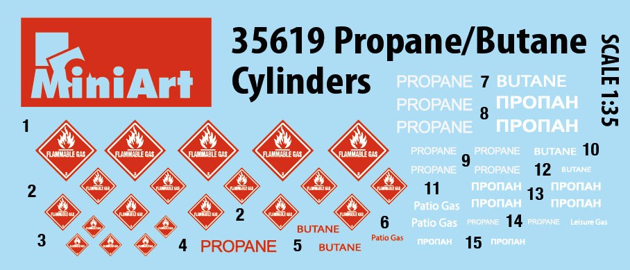 MiniArt 35619 1:35 Propan/Bütan Silindirler