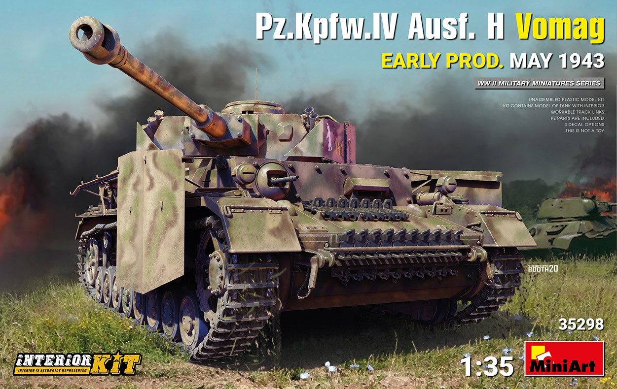 MiniArt 35298 1:35 Pz. Kpfw. IV Ausf. H Vomag İlk Üretim Mayıs 1943 Interior Kit