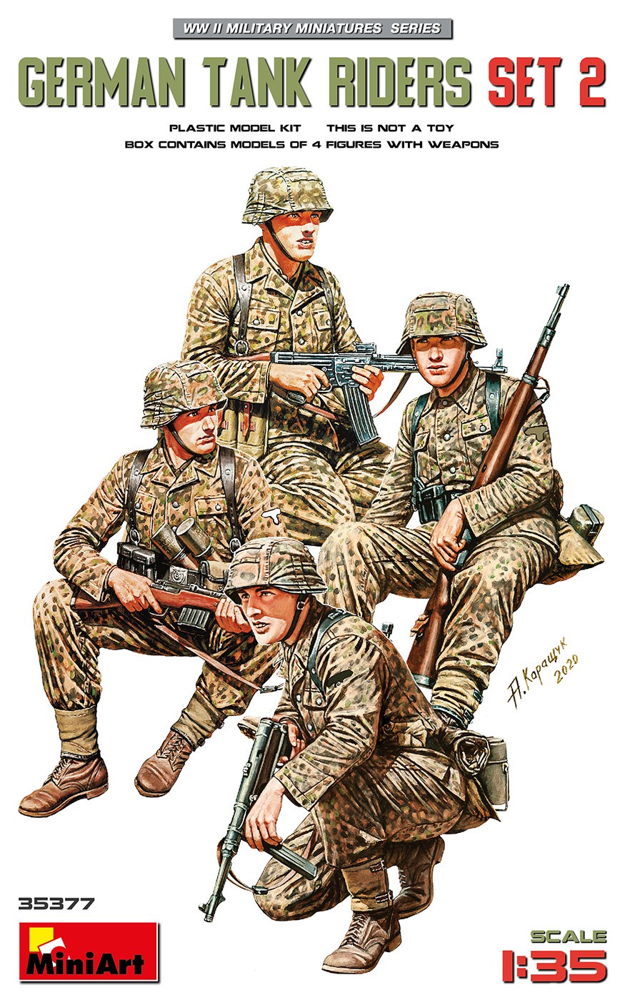 MiniArt 35377 1:35 Alman Tank Sürücüleri Set 2