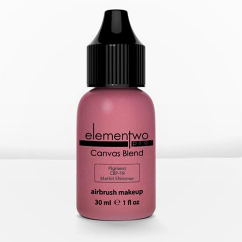 Elementwo Pro Canvas Blend Airbrush Makeup CBP-19 Merlot Shimmer Parlak Pigment 30ml.