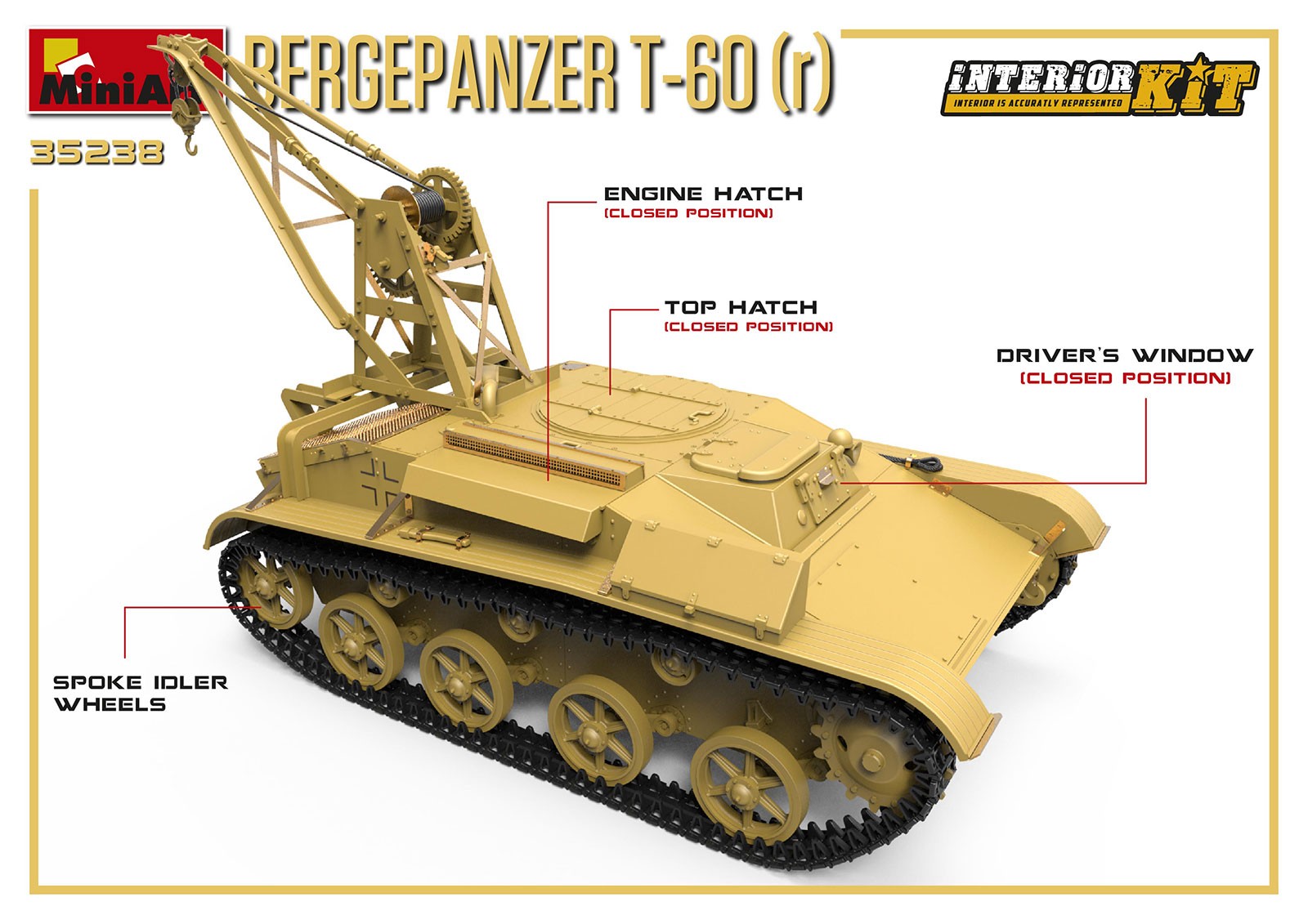 MiniArt 35238 1:35 Bergepanzer T-60 (r) Interior Kit